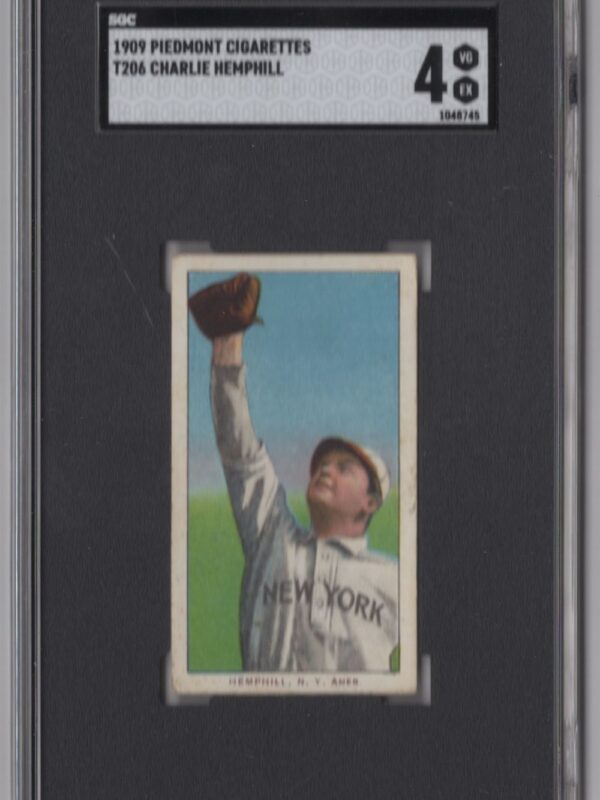 1909 PIEDMONT 150/25 WHITE BORDER CHARLIE HEMPHILL SGC 4 NEW YORK POP 13