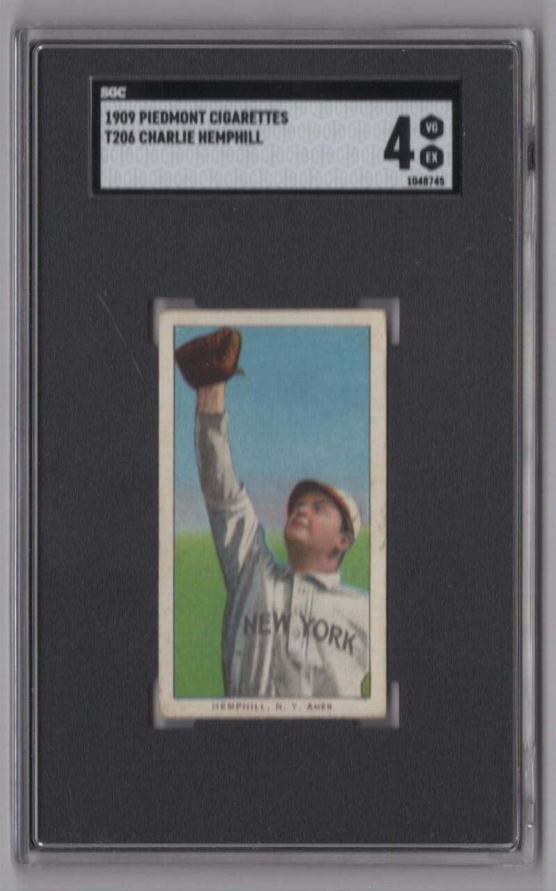 1909 PIEDMONT 150/25 WHITE BORDER CHARLIE HEMPHILL SGC 4 NEW YORK POP 13
