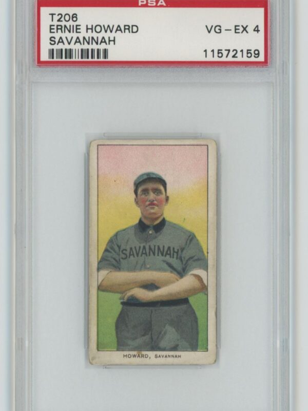 1909 PIEDMONT WHITE BORDER EARNIE HOWARD PSA 4 SAVANNAH