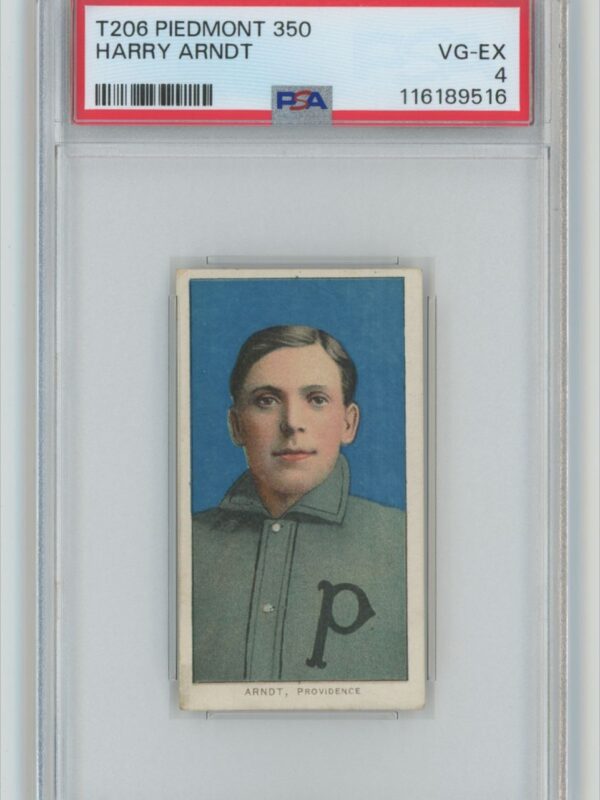 1909 PIEDMONT WHITE BORDER HARRY ARNDT PSA 4 PROVIDENCE GRAYS TOTAL POP 40