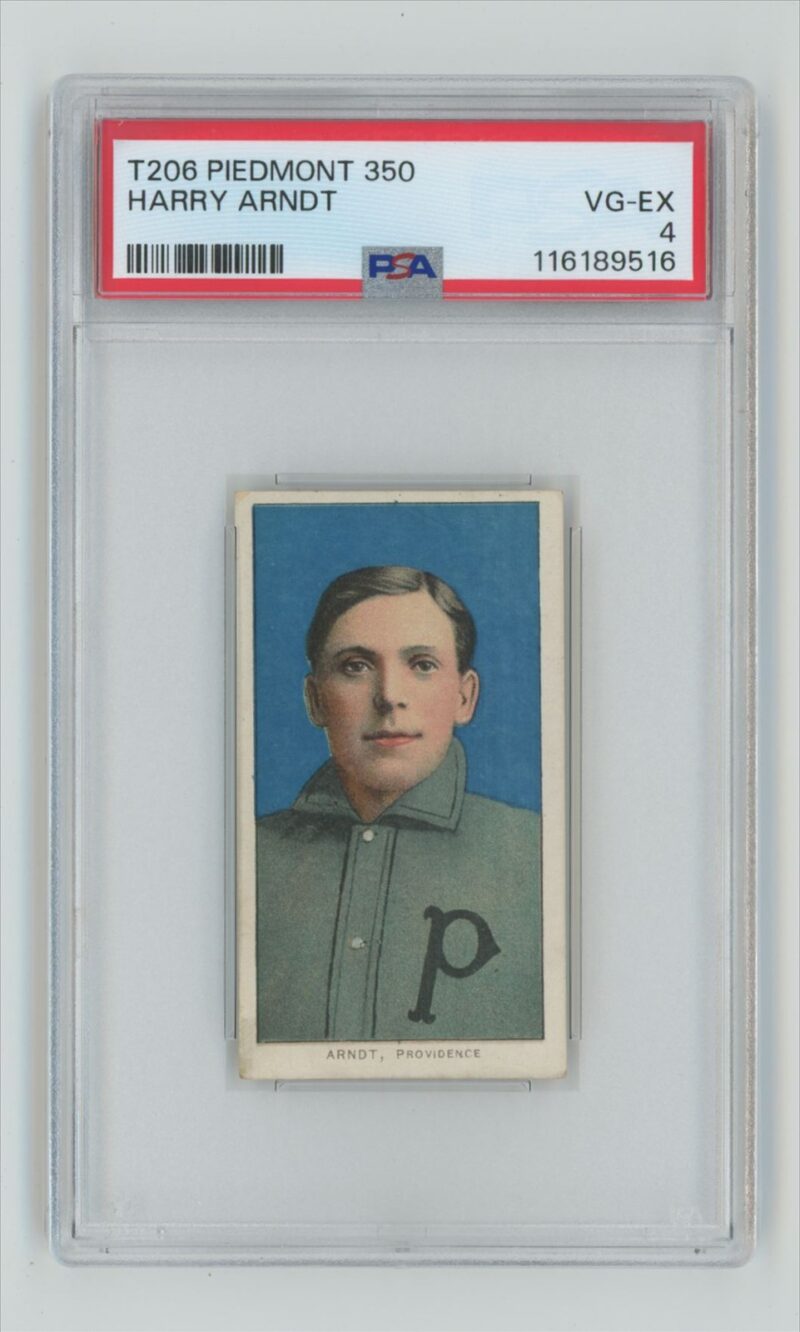 1909 PIEDMONT WHITE BORDER HARRY ARNDT PSA 4 PROVIDENCE GRAYS TOTAL POP 40