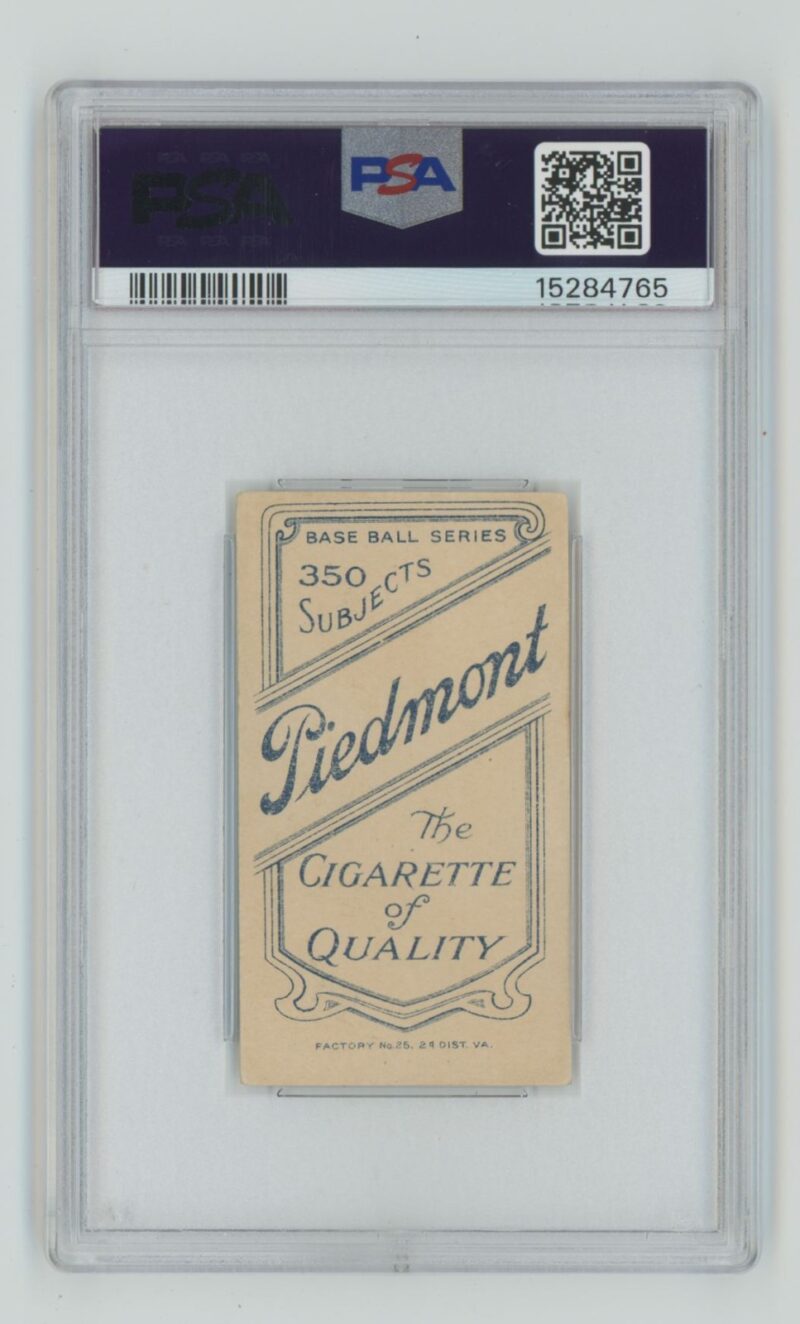 1909 PIEDMONT WHITE BORDER JEAN DEBUC PSA 5.5 CINCINNATI POP 6 ONLY 8 HIGHER - Image 3