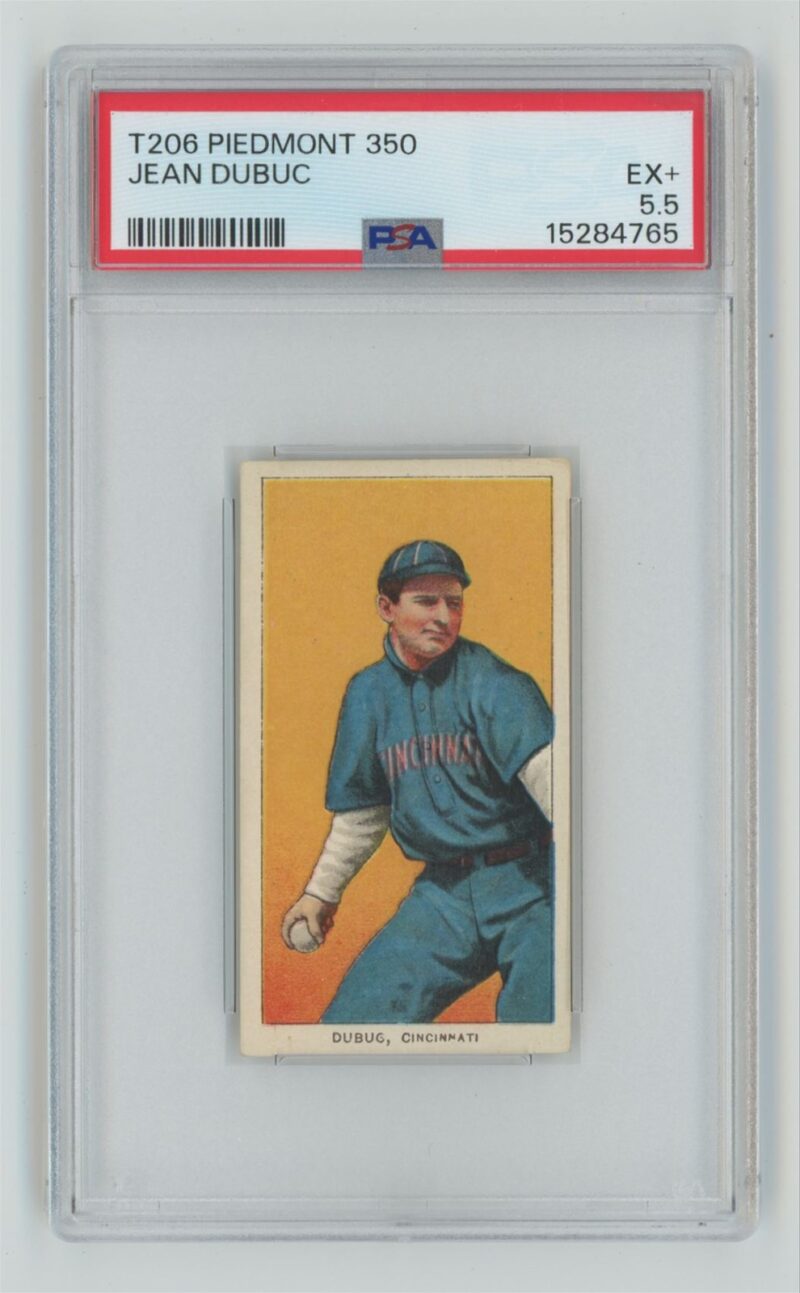 1909 PIEDMONT WHITE BORDER JEAN DEBUC PSA 5.5 CINCINNATI POP 6 ONLY 8 HIGHER