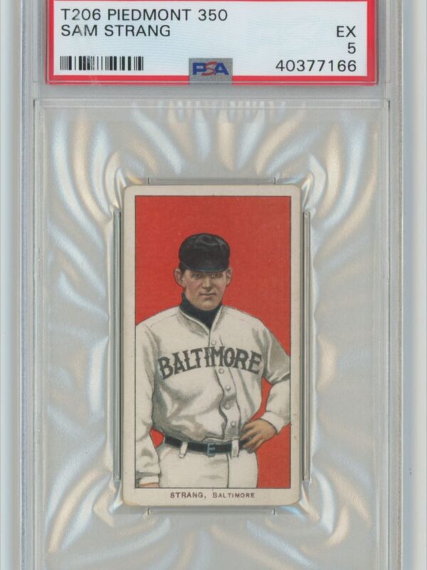 1909 PIEDMONT WHITE BORDER SAM STRANG 40377166 PSA 5 BALTIMORE TOTAL POP 34