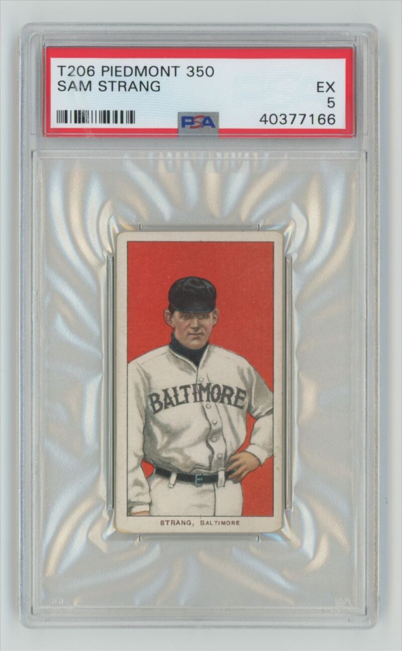 1909 PIEDMONT WHITE BORDER SAM STRANG 40377166 PSA 5 BALTIMORE TOTAL POP 34