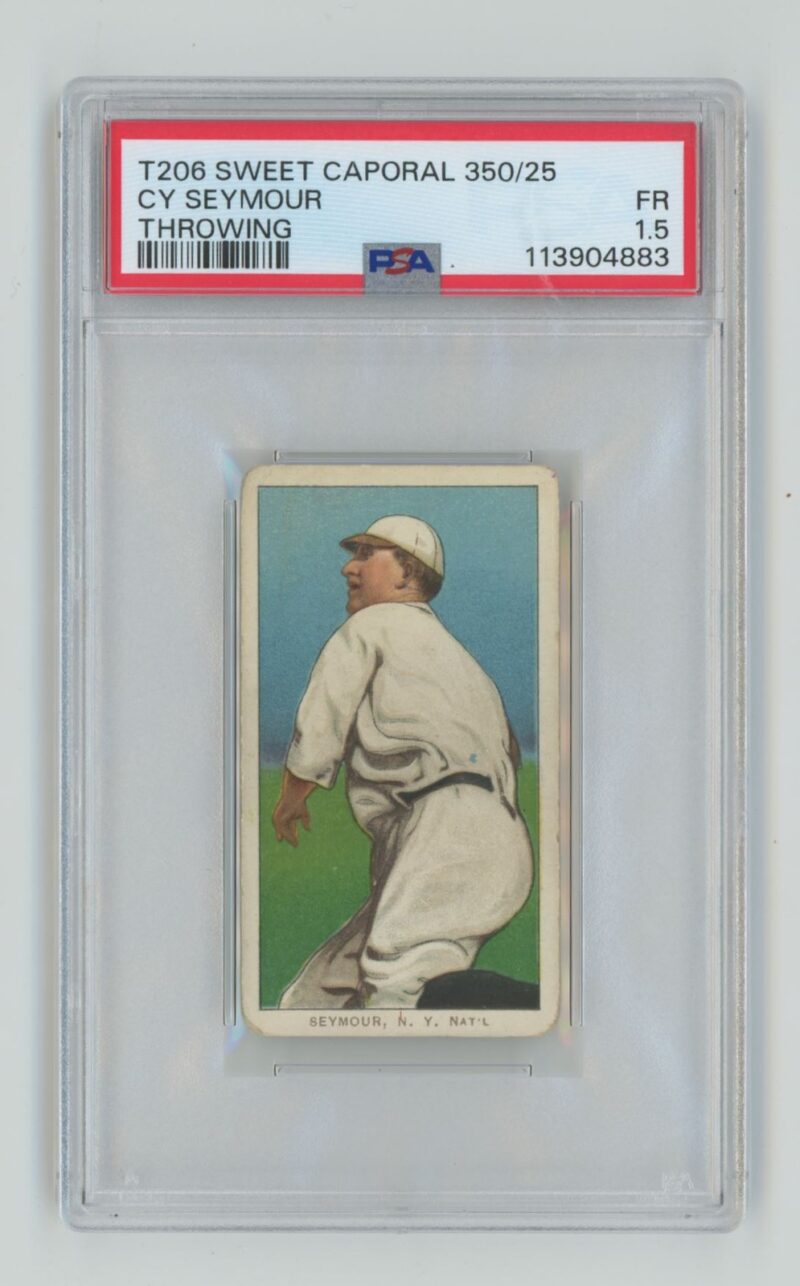 1909 WHITE BORDER CY SEYMOUR "SAVE SELLER"TO FOLLOW POPS SPORTS AUTHORITY ON