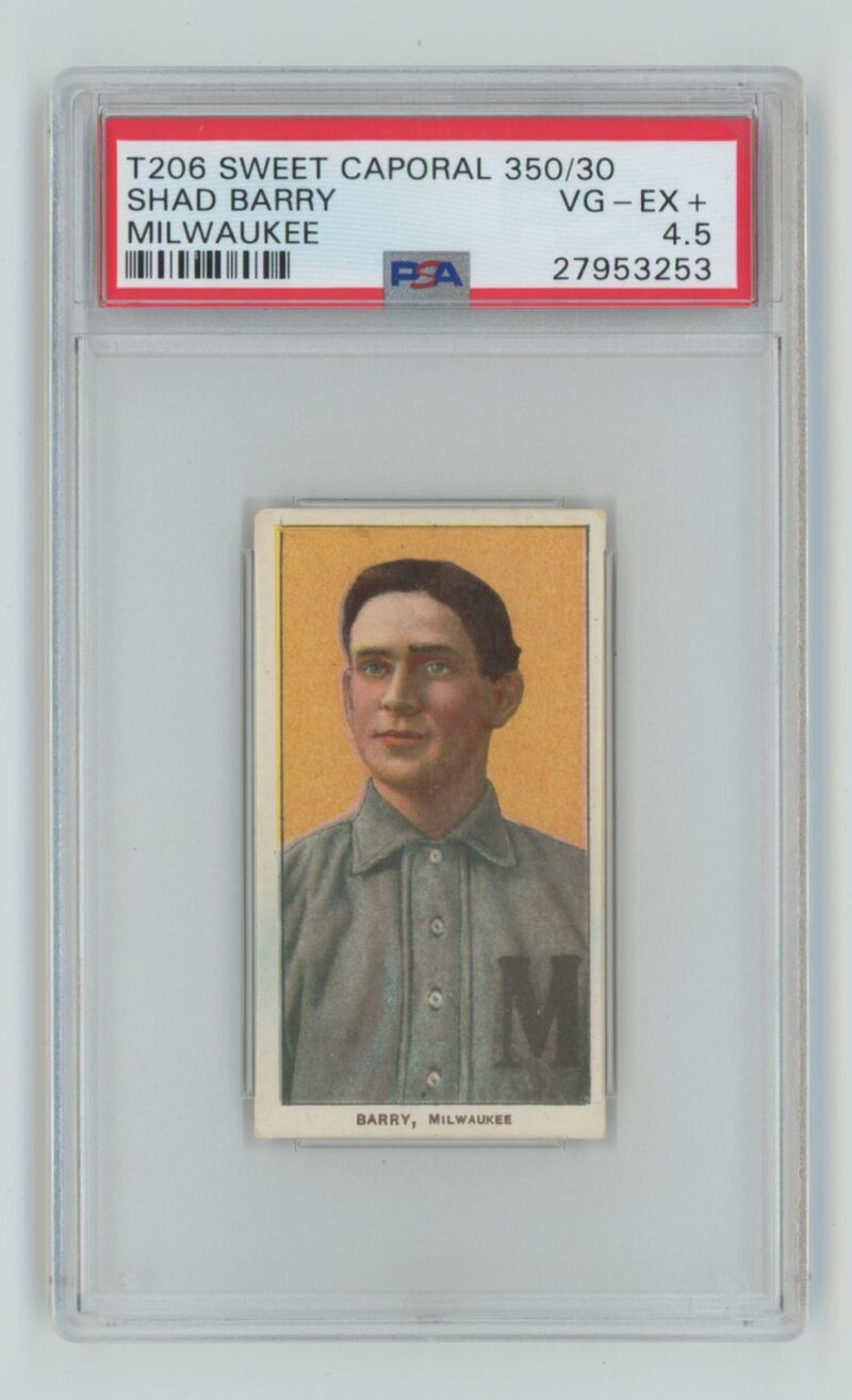 1909 WHITE BORDER SHAD BARRY PSA 4.5 MILWAUKEE POP 2 ONLY 1 HIGHER