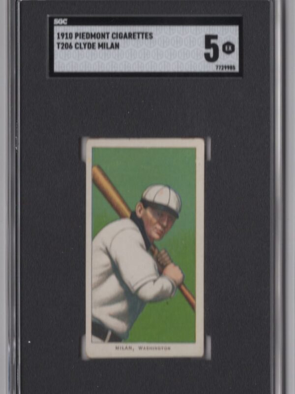 1910 PIEDMONT WHITE BORDER CLYDE MILAN SGC 5 WASHINGTON POP 20