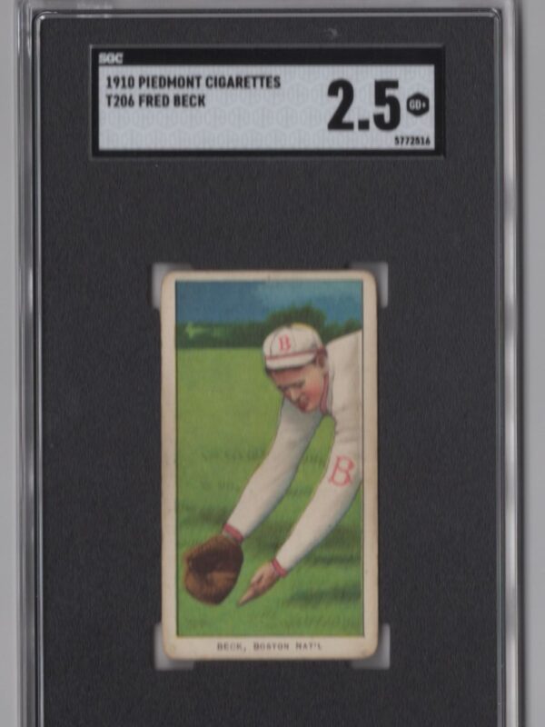 1910 PIEDMONT WHITE BORDER FRED BECK SGC 2.5 BOSTON