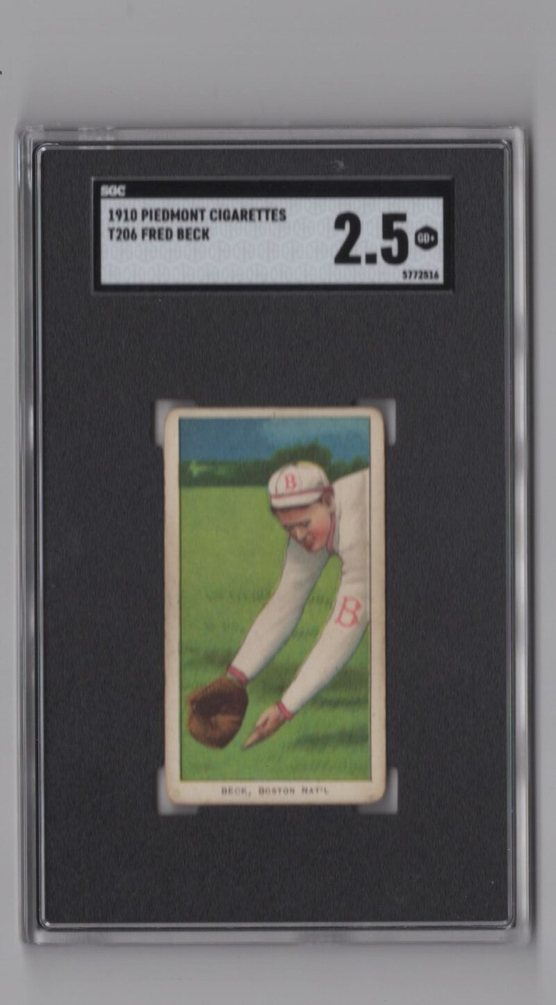 1910 PIEDMONT WHITE BORDER FRED BECK SGC 25 BOSTON 286512235540