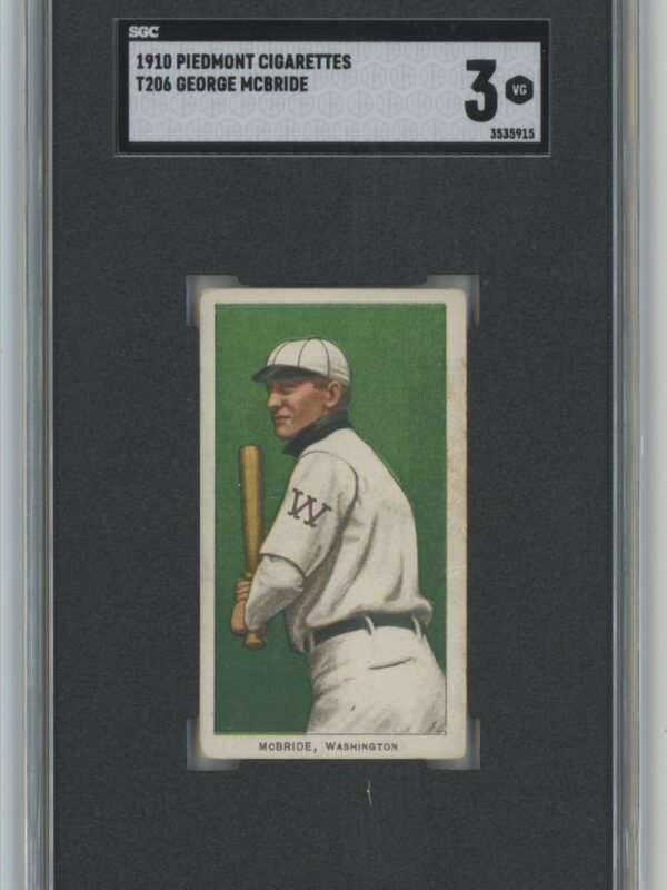 1910 PIEDMONT WHITE BORDER GEORGE MCBRIDE 3535915 SGC 3 WASHINGTON
