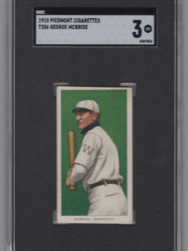 1910 PIEDMONT WHITE BORDER GEORGE MCBRIDE 8387054 SGC 3 WASHINGTON