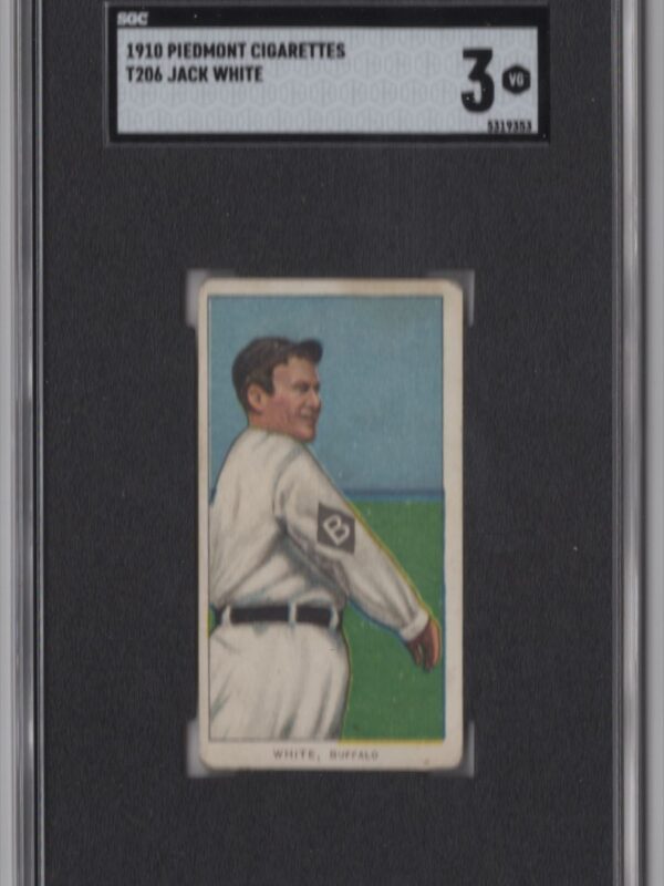 1910 PIEDMONT WHITE BORDER JACK WHITE SGC 3 BUFFALO BISONS