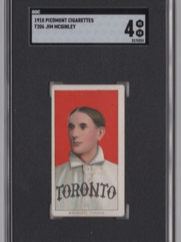 1910 PIEDMONT WHITE BORDER JIM MCGINLEY SGC 4 TORONTO