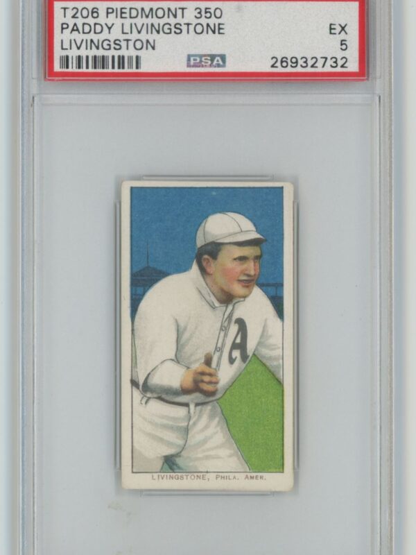 1910 PIEDMONT WHITE BORDER PADDY LIVINGSTON SGC 5 PHILADELPHIA