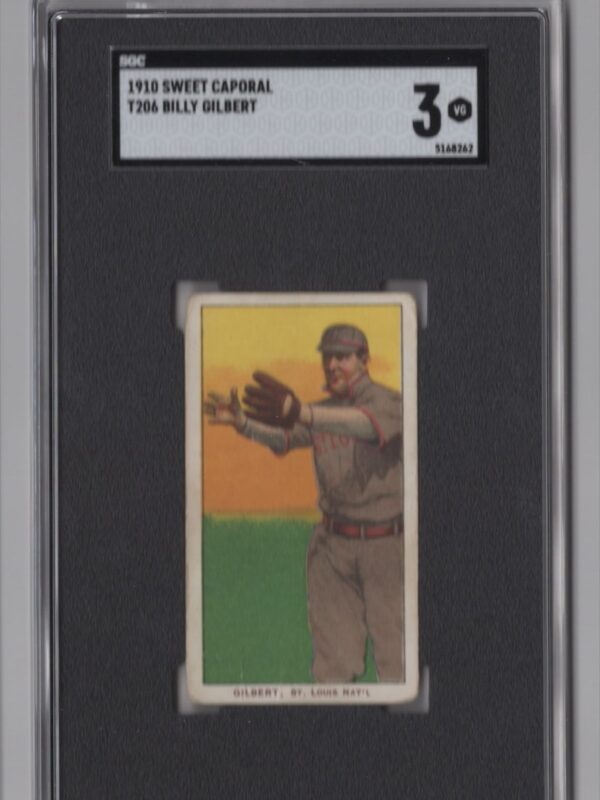 1910 SWEET CAPORAL WHITE BORDER BILLY GILBERT SGC 3 ST. LOUIS