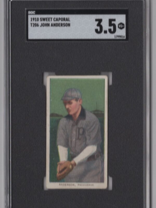1910 SWEET CAPORAL WHITE BORDER JOHN ANDERSON SGC 3.5 PROVIDENCE GRAYS