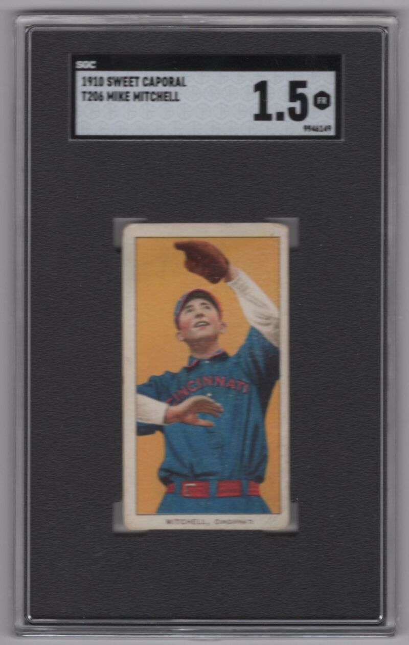 1910 SWEET CAPORAL WHITE BORDER MIKE MITCHELL SGC 15 CINCINNATI 286532662480