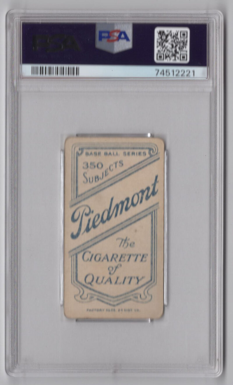 1910 T206 WHITE BORDER RUDY HULSWITT PSA 2 ST. LOUIS - Image 3