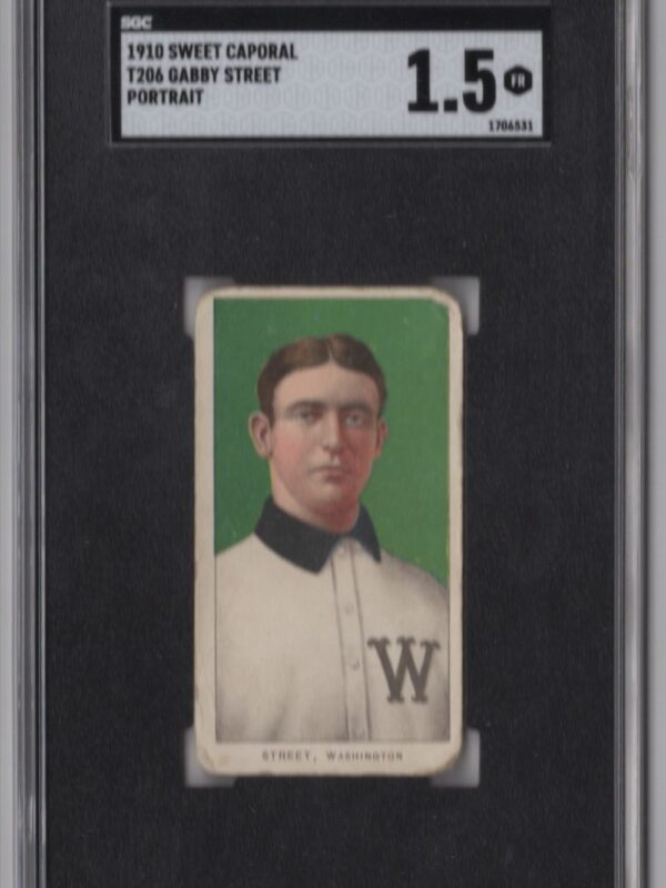 1910 WHITE BORDER GABBY STREET 1706531 SGC 1.5 WASHINGTON PORTRAIT