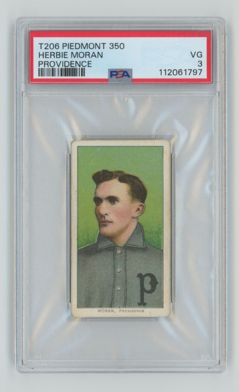 1911 PIEDMONT WHITE BORDER HERBIE MORAN PSA 3 PROVIDENCE 286667043710