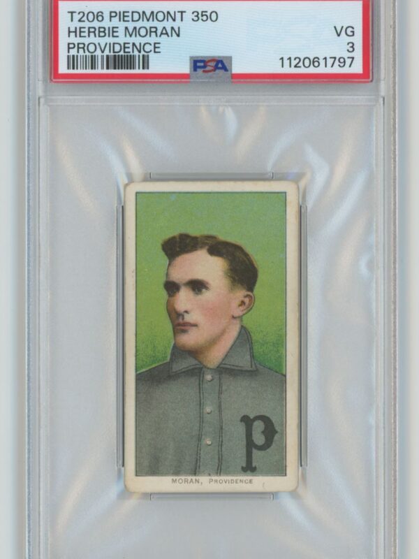 1911 PIEDMONT WHITE BORDER HERBIE MORAN PSA 3 PROVIDENCE PROVIDENCE