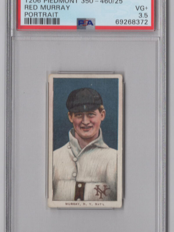 1911 PIEDMONT WHITE BORDER RED MURRAY PSA 3.5 MONTREAL EXPOS PORTRAIT