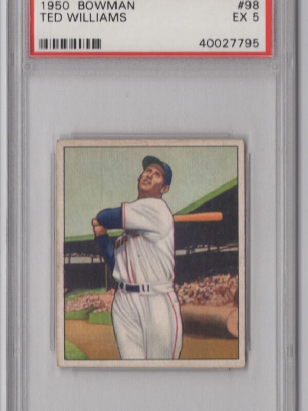 1950 BOWMAN TED WILLIAMS PSA 5 BOSTON RED SOX #98