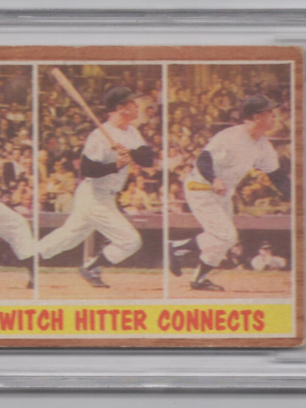 1962 TOPPS 3-15 MICKEY MANTLE BCCG 7 NEW YORK YANKEES #318