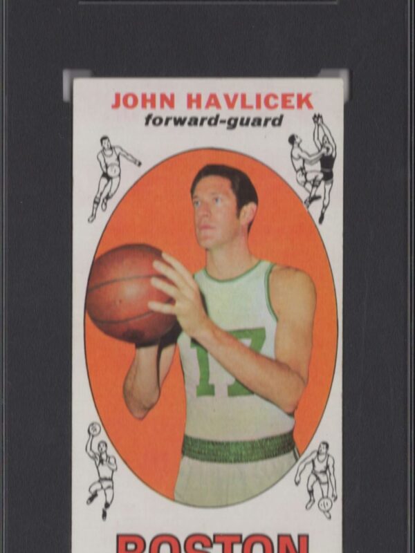1969-70 TOPPS JOHN HAVLICEK ROOKIE SGC 5.5 BOSTON CELTICS #20