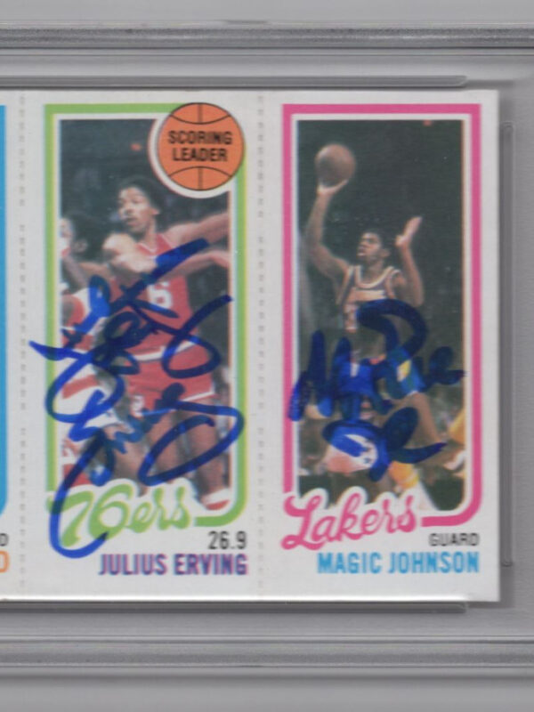 1980-81 TOPPS SINGLES LARRY BIRD MAGIC JOHNSON JULIUS ERVING ROOKIE AUTO