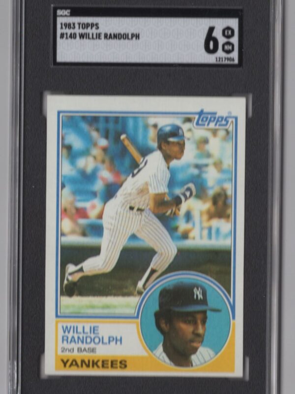 1983 TOPPS WILLIE RANDOLPH SGC 6 NEW YORK YANKEES #140