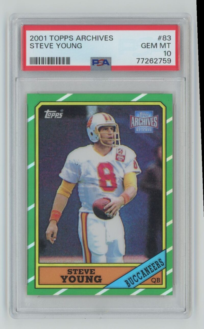 1986 ARCHIVES STEVE YOUNG ROOKIE 7262759 PSA 10 TAMPA BAY BUCCANEERS #83 POP 2