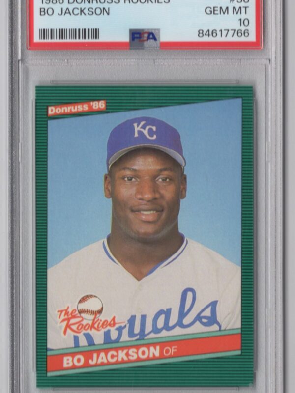 1986 DONRUSS BO JACKSON ROOKIE PSA 10 KANSAS CITY ROYALS #38