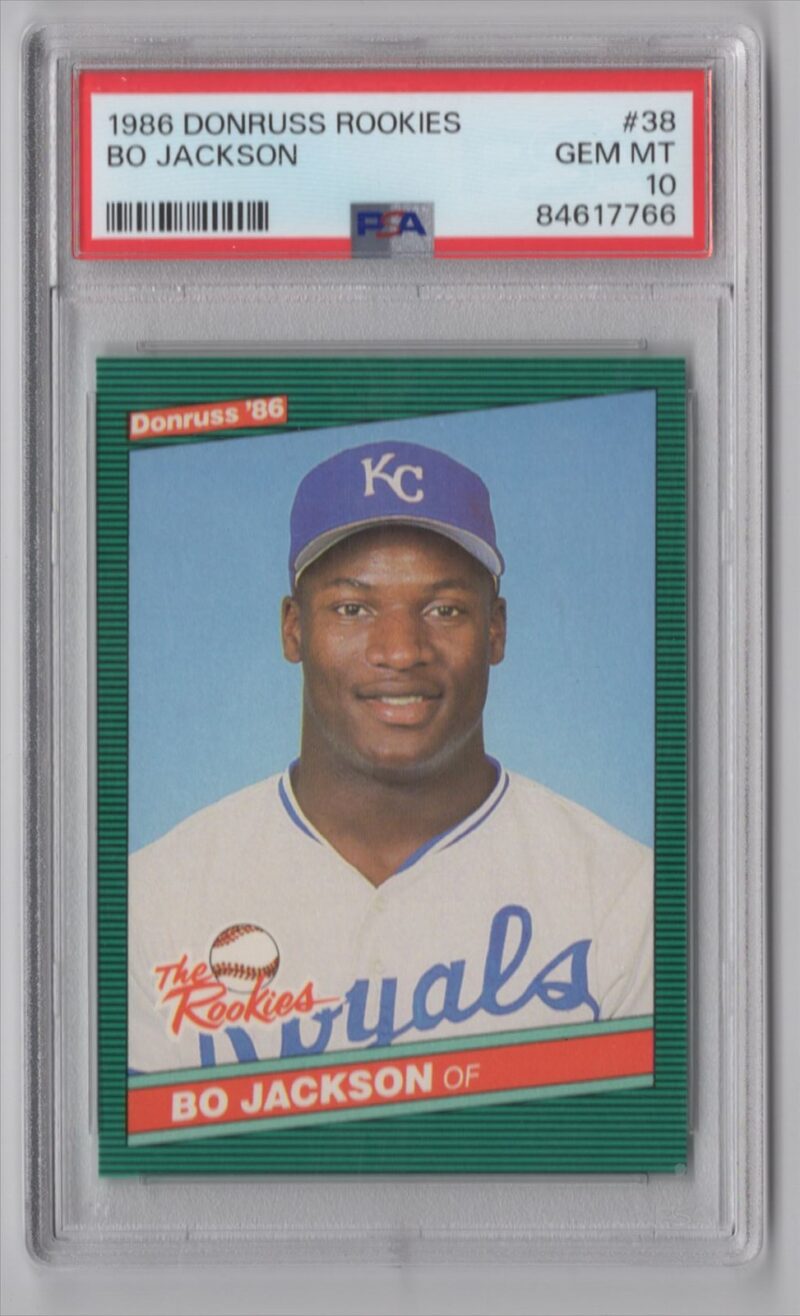 1986 DONRUSS BO JACKSON ROOKIE PSA 10 KANSAS CITY ROYALS #38