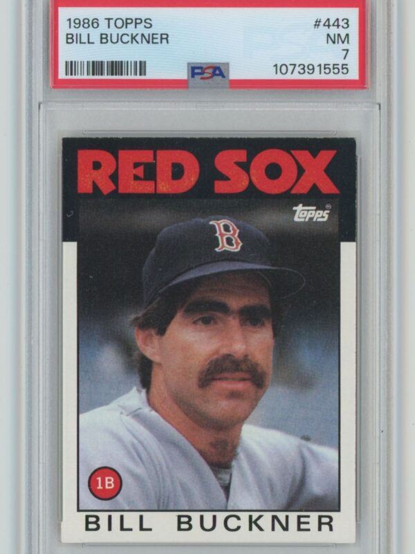 1986 TOPPS BILL BUCKNER SEASON OF THE 1986 WORLD SERIES LOSS PSA 7 BOSTON RED 286740614560