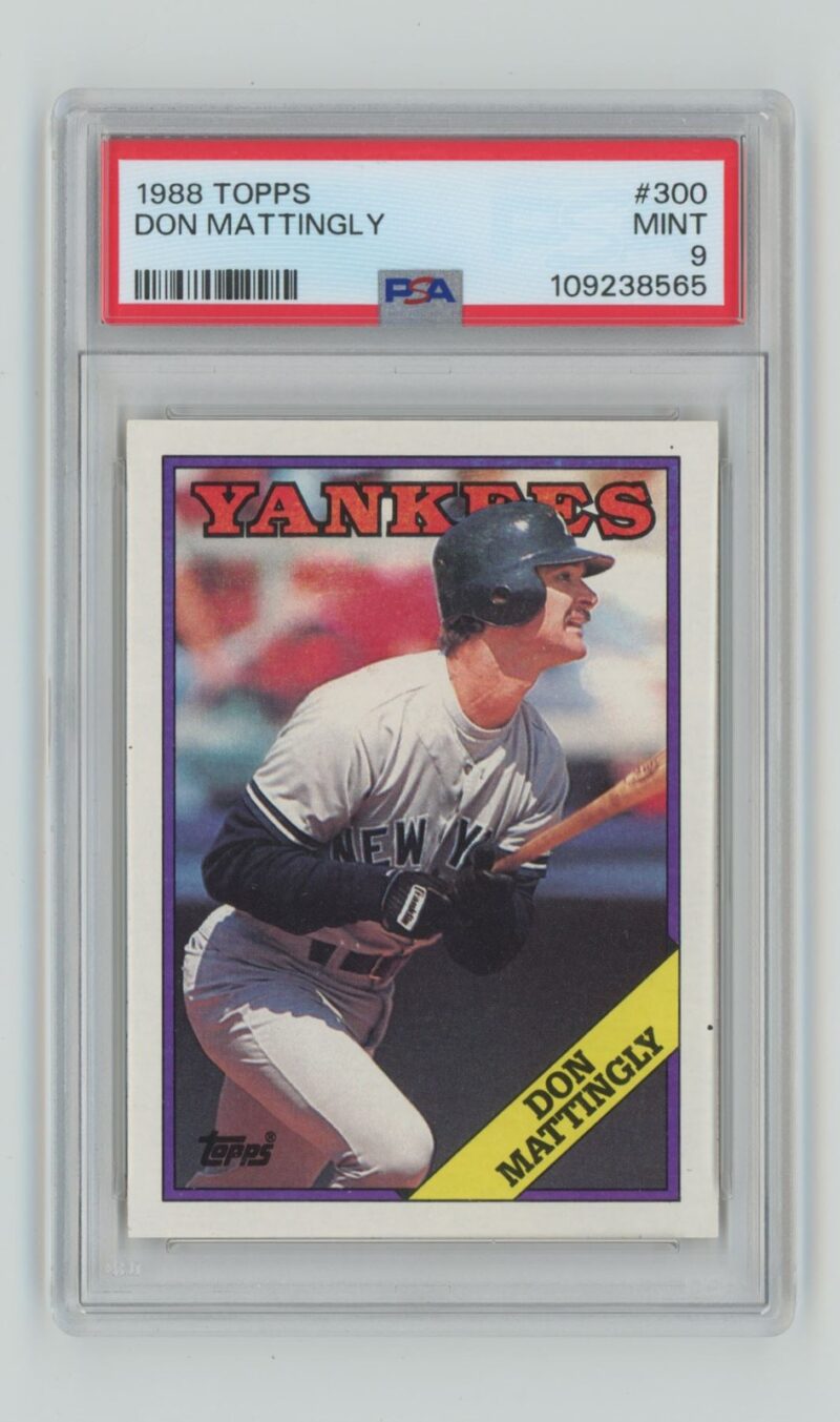 1988 TOPPS DON MATTINGLY PSA 9 NEW YORK YANKEES #300