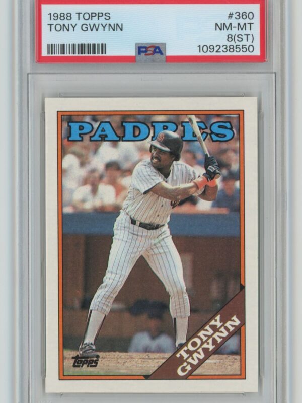 1988 TOPPS TONY GWYNN PSA 8 SAN DIEGO PADRES #360