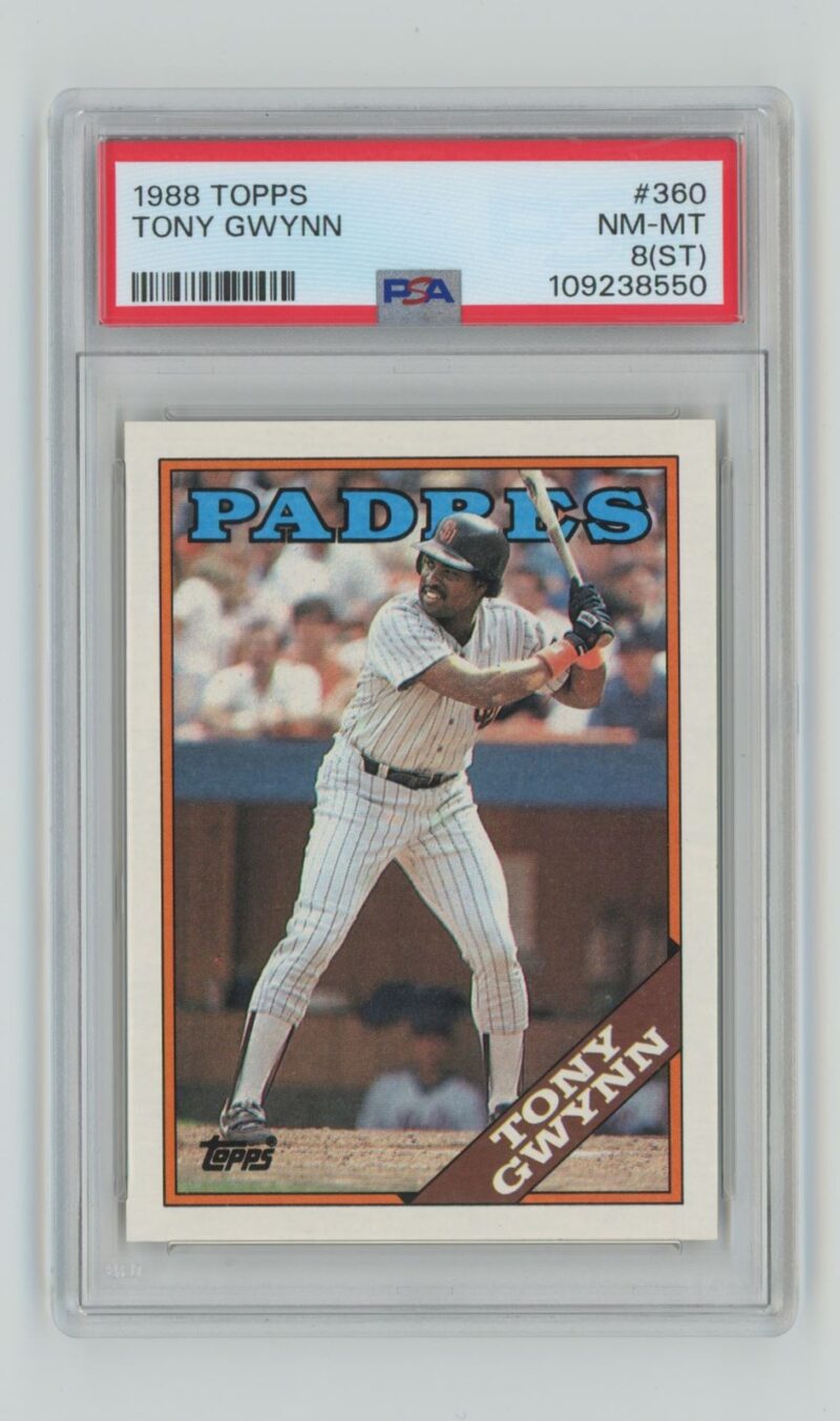 1988 TOPPS TONY GWYNN PSA 8 SAN DIEGO PADRES #360