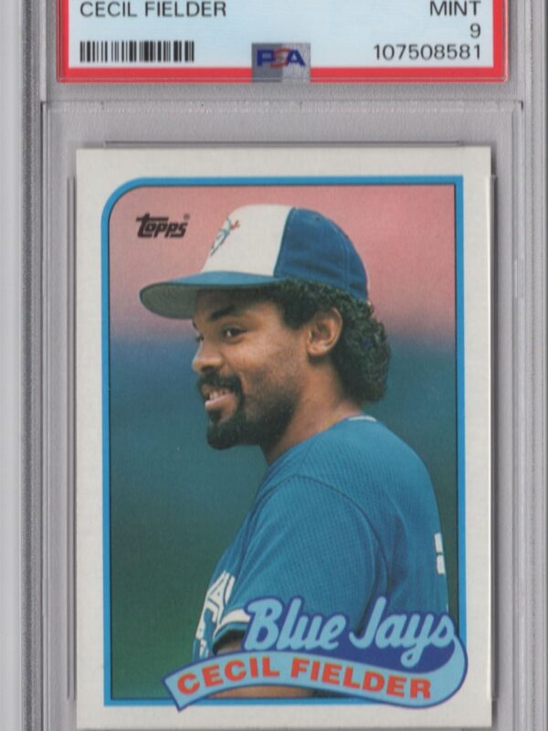 1989 TOPPS CECIL FIELDER PSA 9 TORONTO BLUE JAYS #541 POP 8 ONLY 3 HIGHER