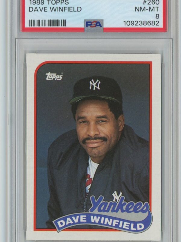 1989 TOPPS DAVE WINFIELD PSA 8 NEW YORK YANKEES #260