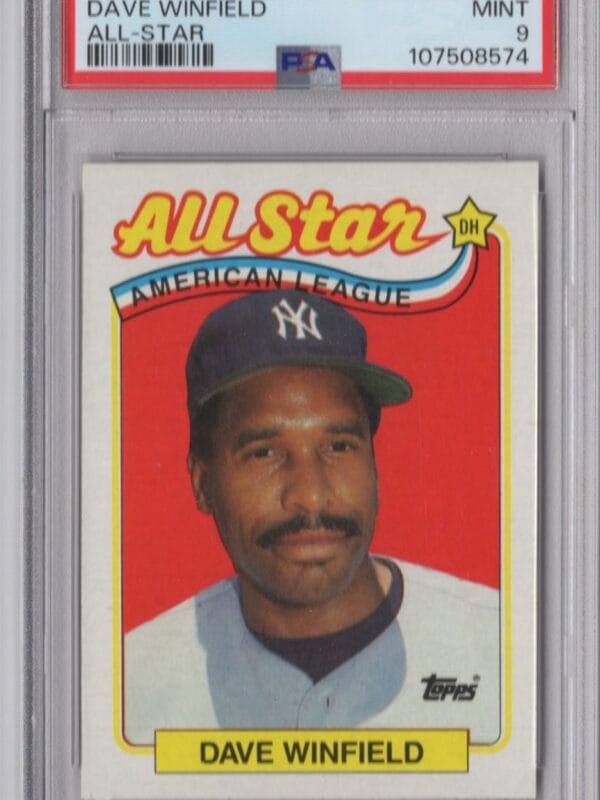 1989 TOPPS DAVE WINFIELD PSA 9 NEW YORK YANKEES #407 LOW POP