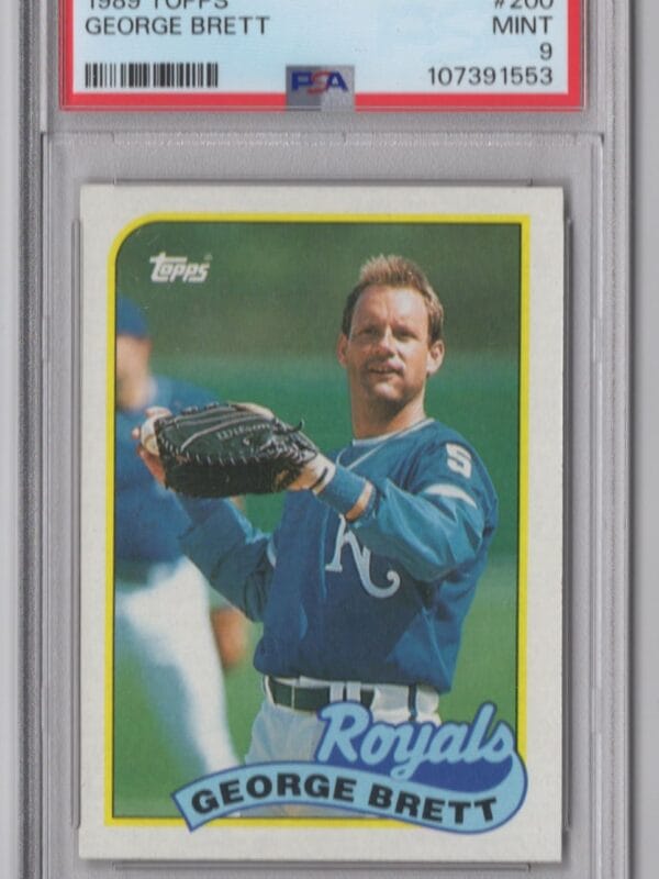 1989 TOPPS GEORGE BRETT PSA 9 KANSAS CITY ROYALS #200