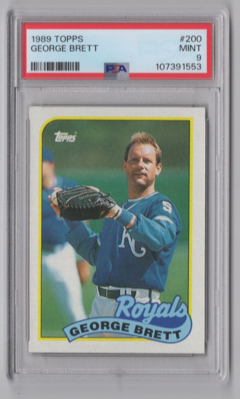 1989 TOPPS GEORGE BRETT PSA 9 KANSAS CITY ROYALS #200
