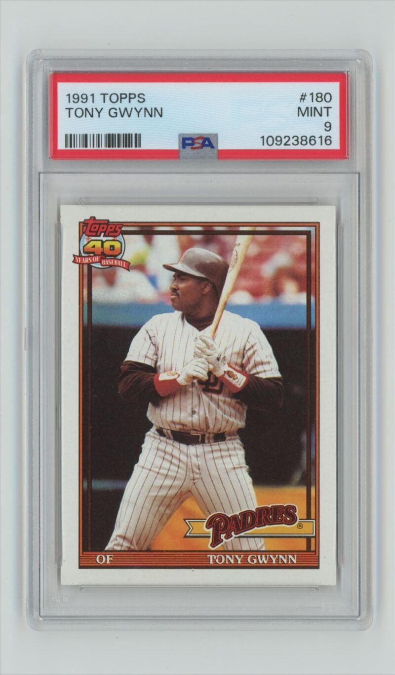 1991 TOPPS TONY GWYNN PSA 9 SAN DIEGO PADRES #180