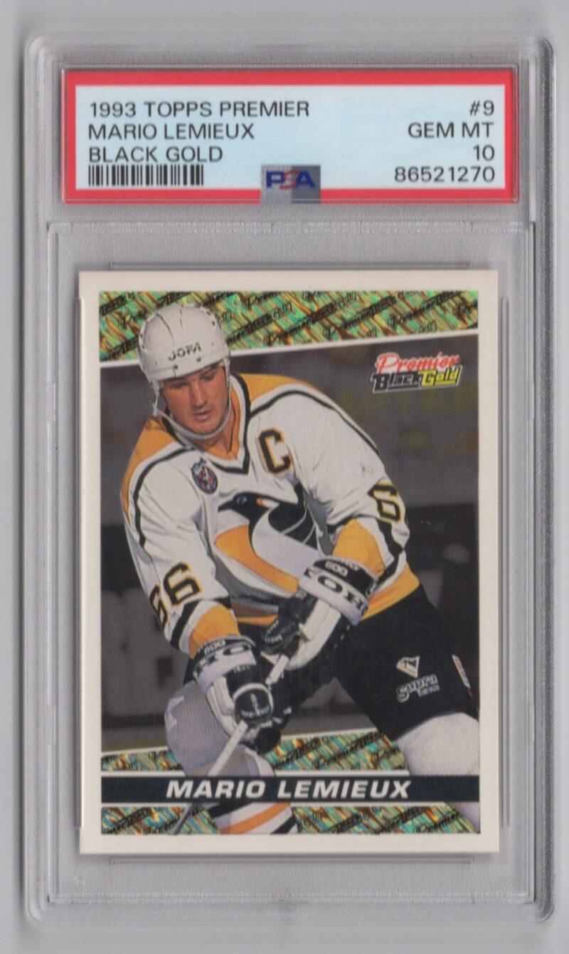 1993 94 TOPPS PREMIER MARIO LEMIEUX PSA 10 PITTSBURGH PENGUINS 37 286532715490