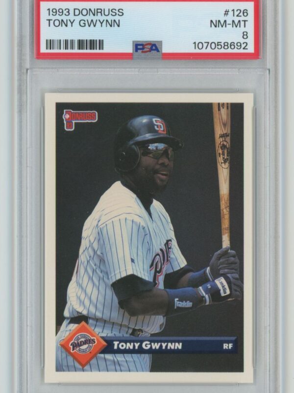 1993 DONRUSS TONY GWYNN PSA 8 SAN DIEGO PADRES 126 POP 4 ONLY 36 HIGHER 286740692420
