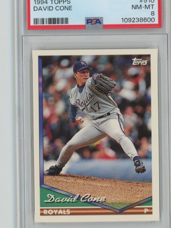1994 TOPPS DAVID CONE PSA 8 KANSAS CITY ROYALS #510
