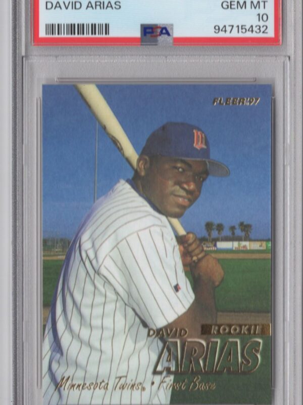 1997 FLEER DAVID ARIAS ORTIZ ROOKIE 94715432 PSA 10 MINNESOTA TWINS #512