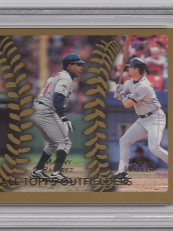 1999 TOPPS GOLD BARRY BONDS MANNY RAMIREZ LARRY WALKER PSA 8 SAN FRANCISCO